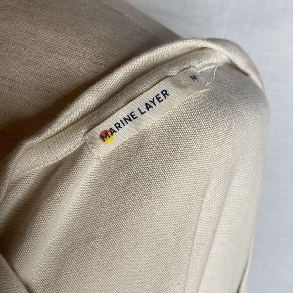 Marine Layer April Dress medium 3/4 long sleeve nautical patriotic knee‎ length - Picture 6 of 8